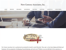 Tablet Screenshot of newcentury-associates.com